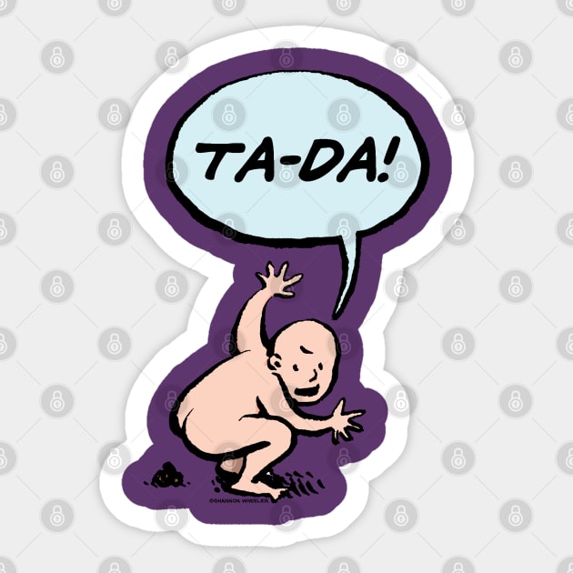 Baby "Ta Da!" Sticker by ShannonWheeler